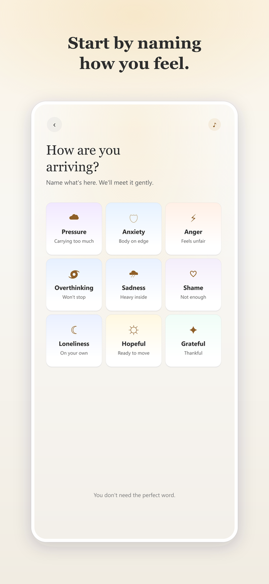 Next Moment — start by naming how you feel